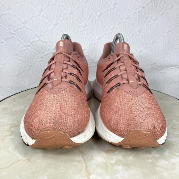 Nike Sneakers Womens 8 Pink Quest Athletic Lace Up Low Top Running Trainer Shoes - Picture 3 of 12